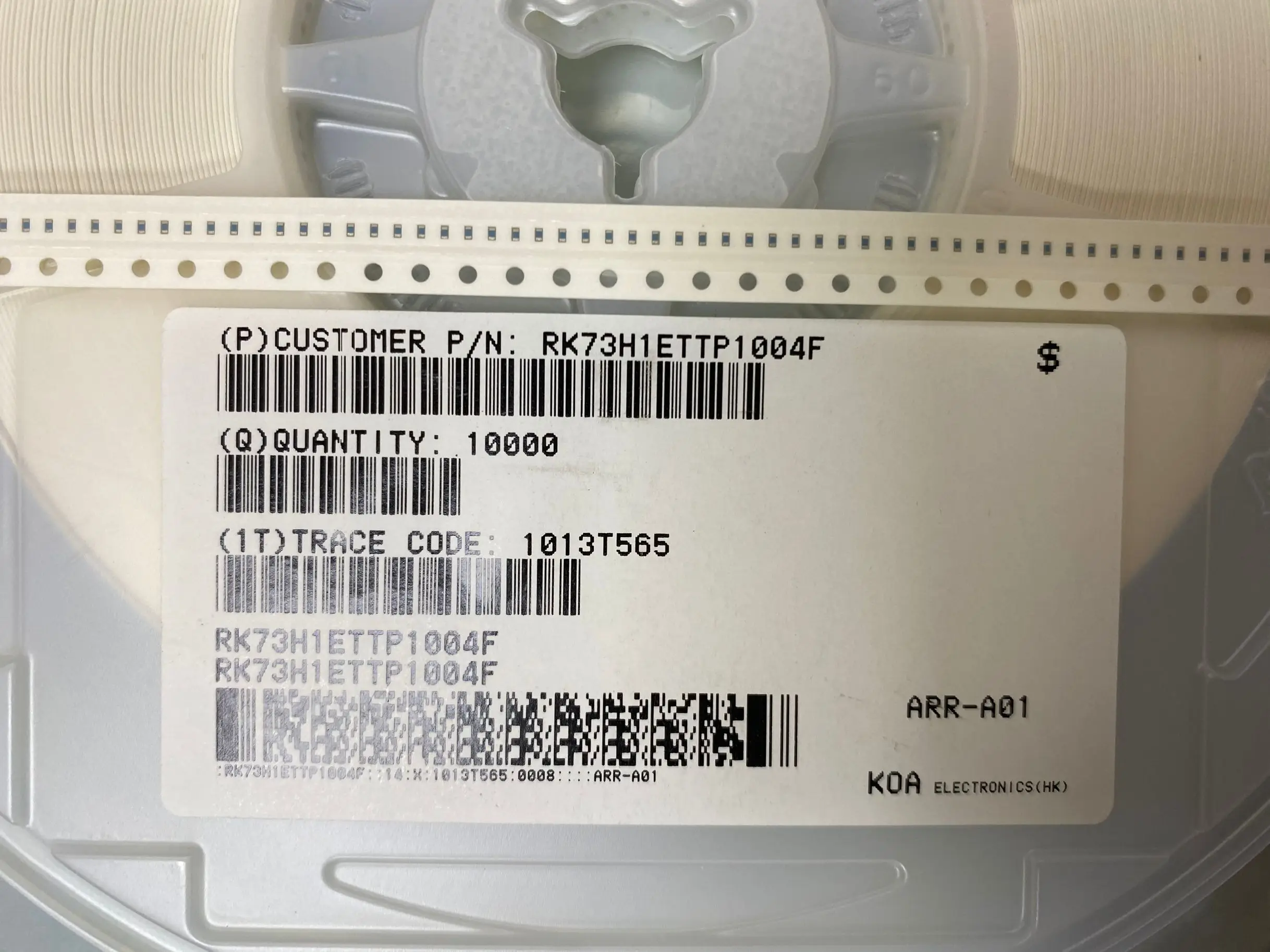 100 шт./лот серия значений сопротивления RK73H1ETTP1002F RK73H1ETTP 0402 1% автомобильного класса