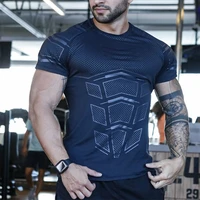 mens fitness t shirt large size men compression t shirt male summer casual workout tee tops quick drying running t shirt