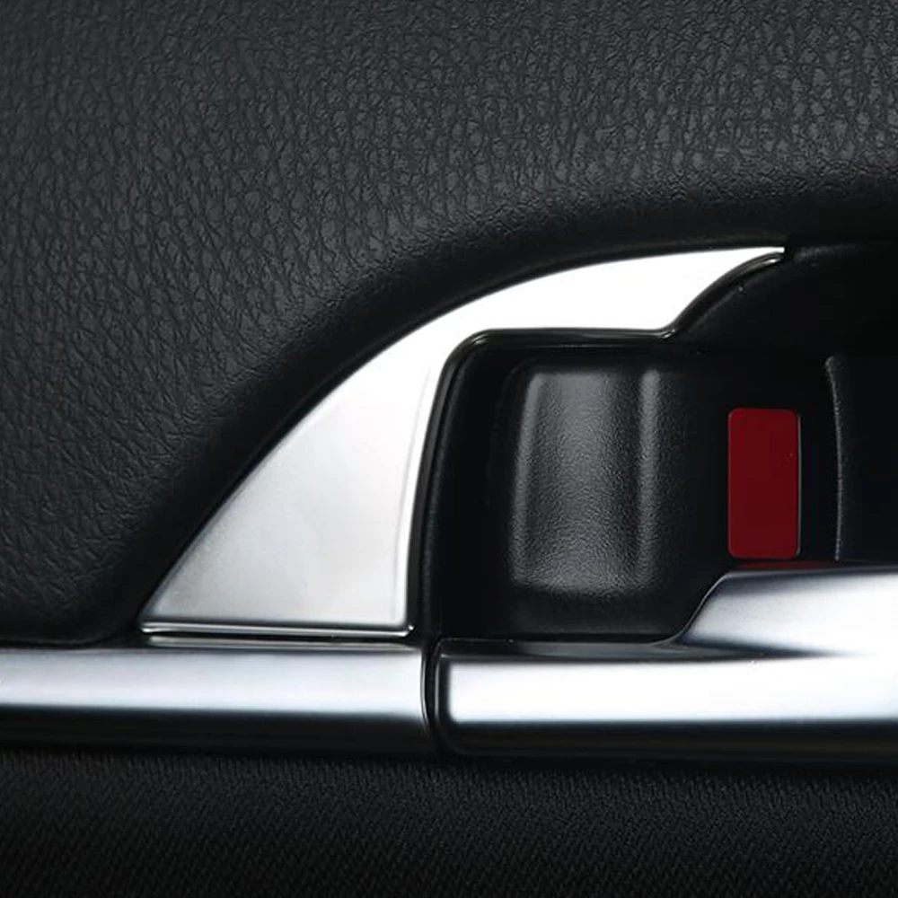 

Car styling Stainless steel inner door bowl patch handle sequin decoration trim For Toyota Camry XV70 2018 2019 2020 Accessories
