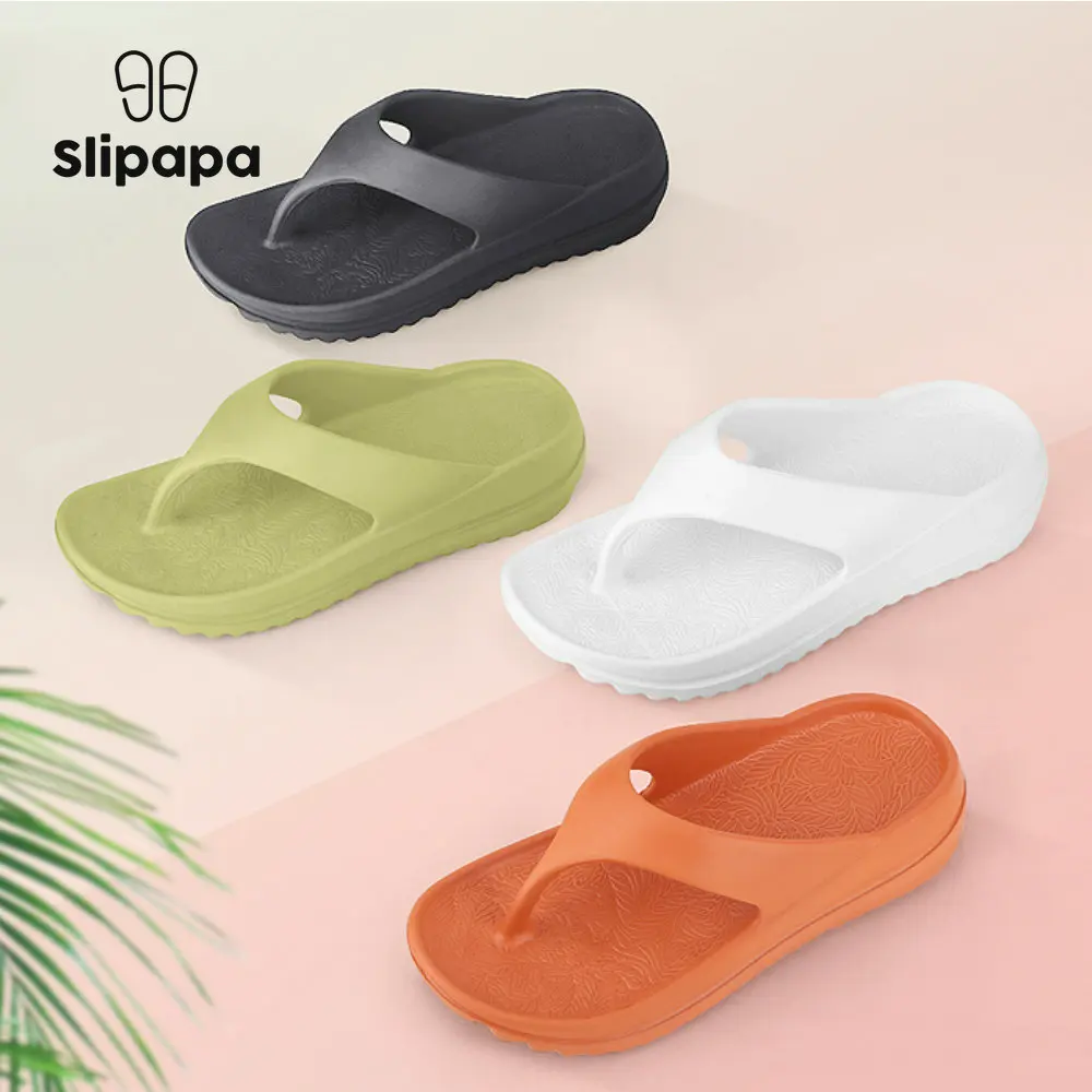 

Thick Bottom Flip-Flop Summer Women Soft Sole Sandals Outdoor Beach Casual Shoes Home Indoor Bathroom Anti-skid Shower Slippers