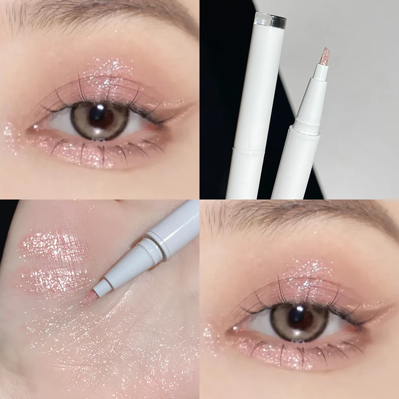 

Champagne Pink Liquid Eye Liner Pen Diamond Eye Makeup Highlighter Waterproof Pearl White Brighten Silkworm Shadow Eyelinermakeu