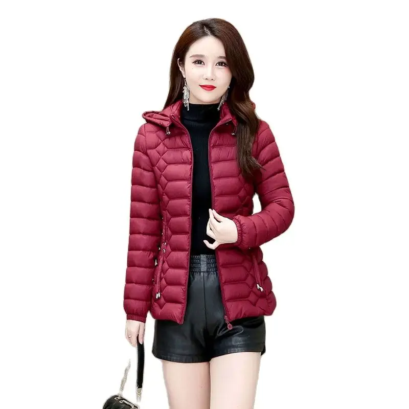

2023 New Autumn And Winter Light Cotton-padded Jacket Female Short Korean Version Loose Leisure Fashion Western-style Coat Tide