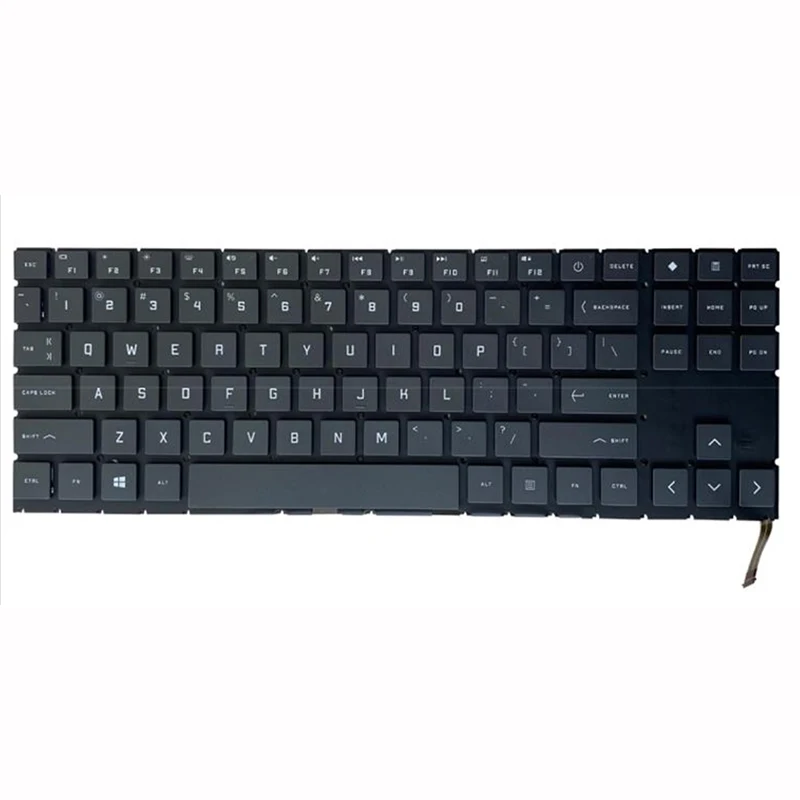 

Клавиатура с белой подсветкой для ноутбука HP OMEN 15-EN 15-EK TPN-Q238 AMD, версия с английской раскладкой