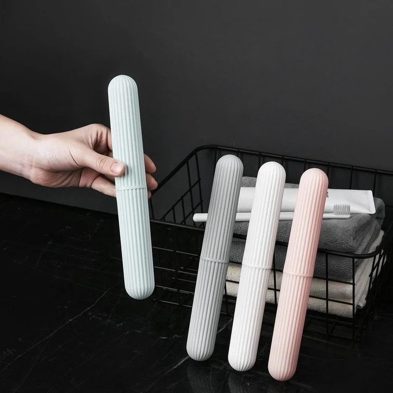 

Portable Toothbrush Box Holder Cover Protect Holder Camping Toothbrush Case Bathroom Accessories Travel Storage Dust-proof Case