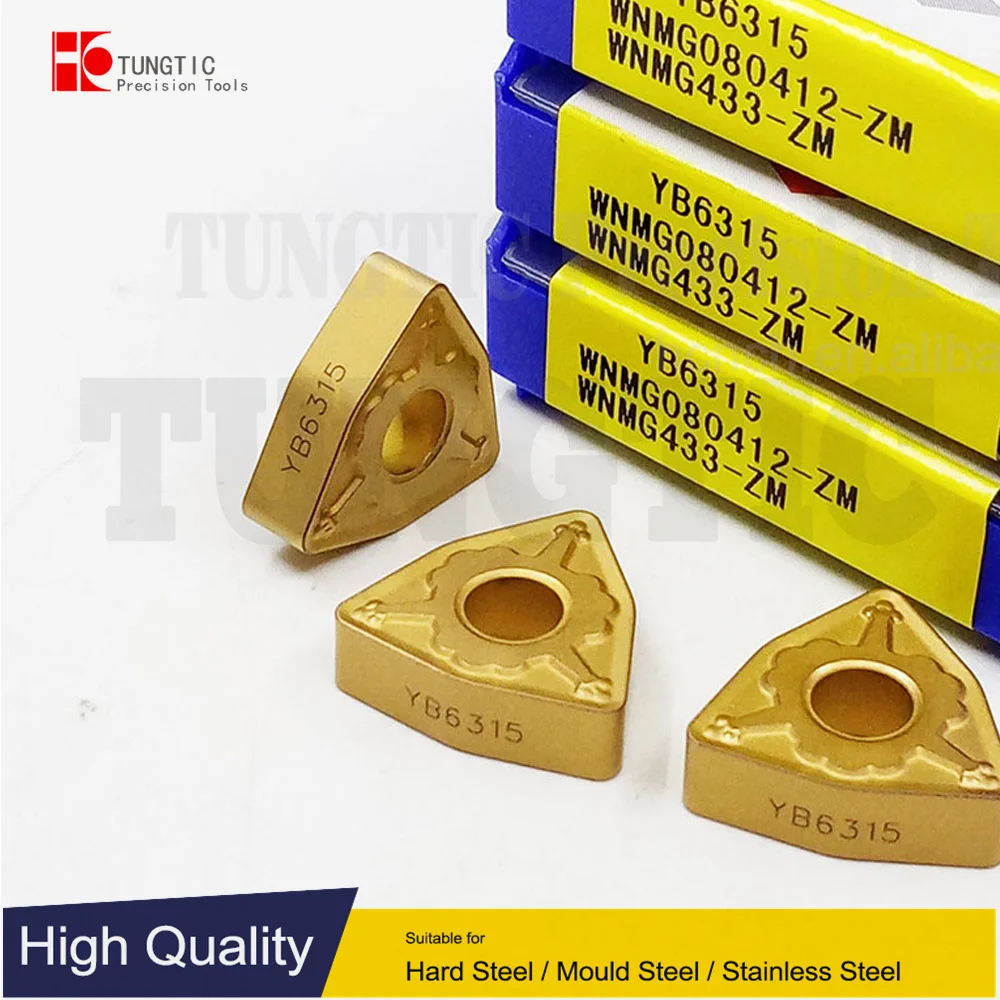 

TUNGTIC WNMG 080412-ZM WNMG080412-ZM Turning Inserts Carbide Cutter For Cast Iron