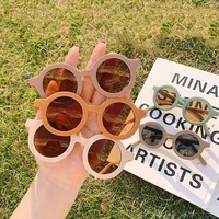 boysgirls fashion outdoor uv protection glasses multi color multi style children round eye protection sunshade sunglasses