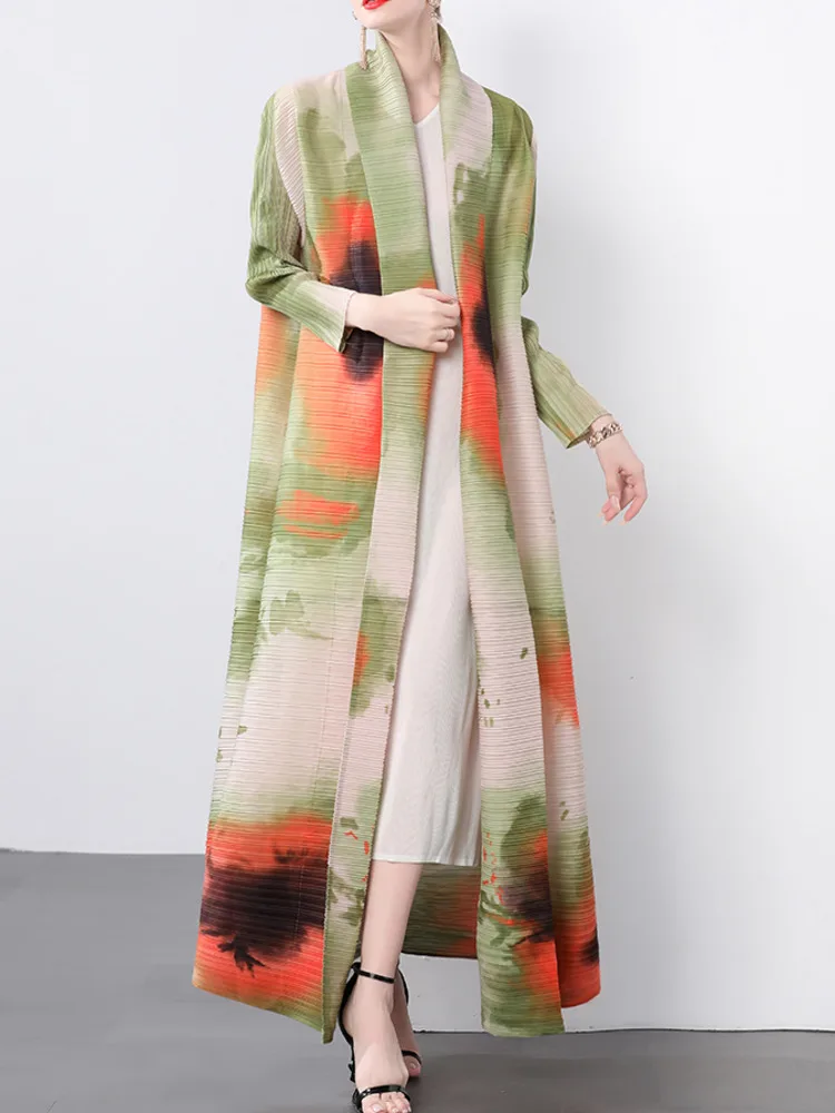 [MODX] Miyake оригинальное качество ранняя осень складное свободное пальто с большим