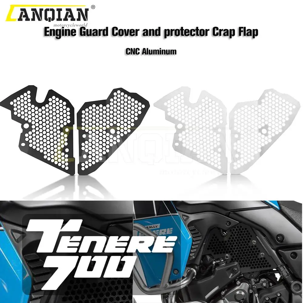

For Yamaha Tenere 700 2019 2020 2021 T7 XTZ700 XT700Z Tenere Motorcycle Accessories Engine Guard Cover Protector Crap Flap Set