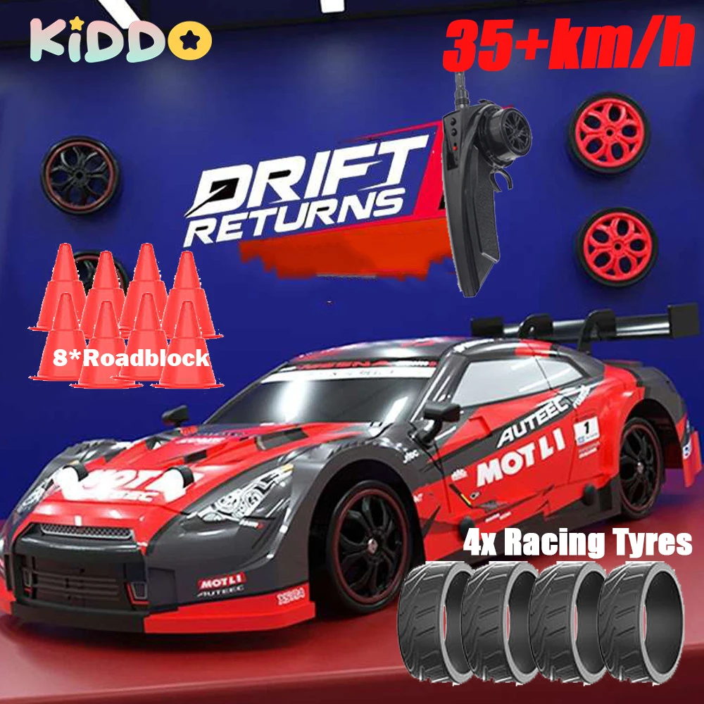 Drift Racing Gtr Model 1/16 High Speed Off Road Radio Remote Controlled Car 2.4g Toy For Children