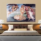 Картина маслом на холсте, постеры и принты с рождением Венеры Ботичелли, настенные картины для гостиной, домашнего декора