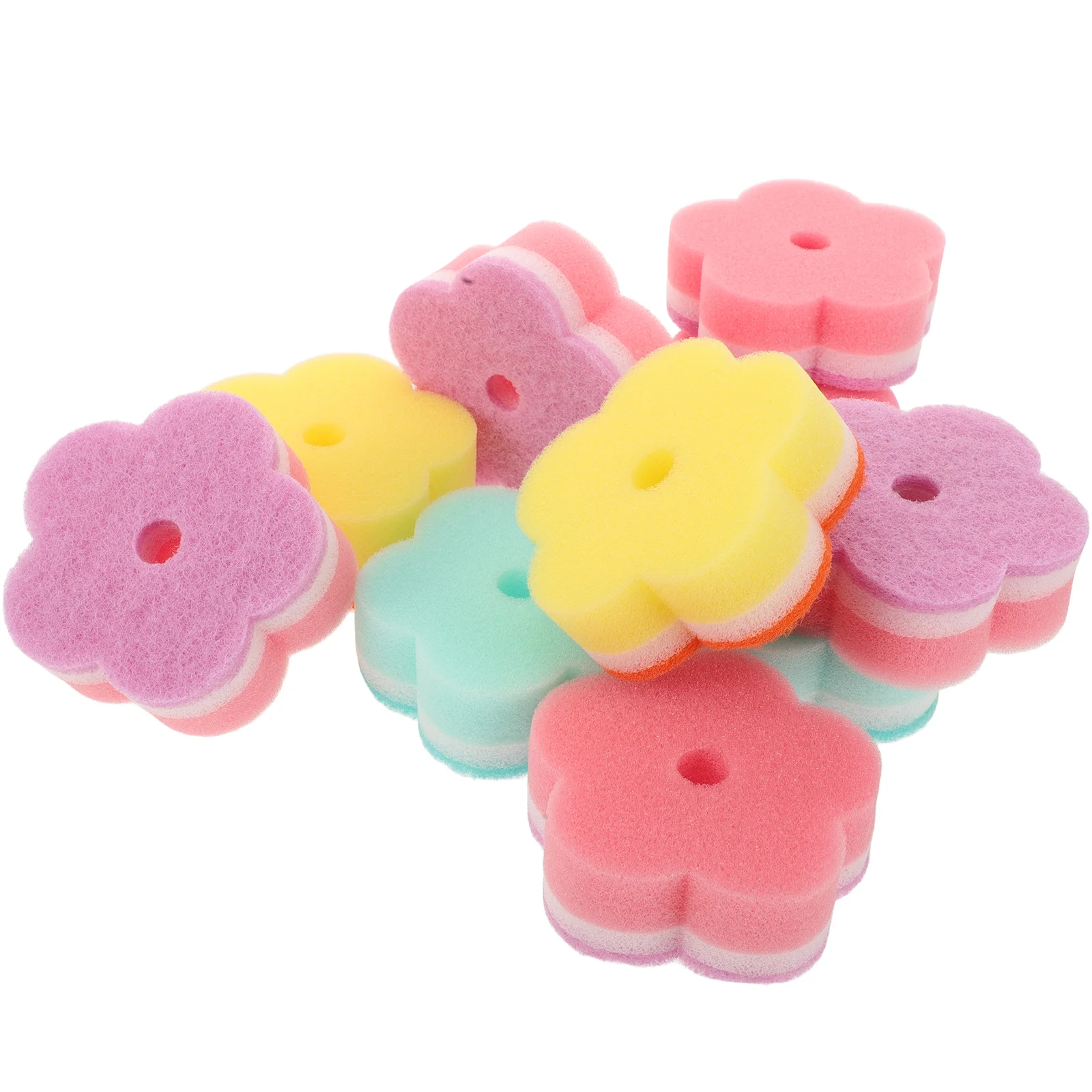 10 шт. губка для мытья посуды чистящие подушечки тряпка чистки скруббер кухонные