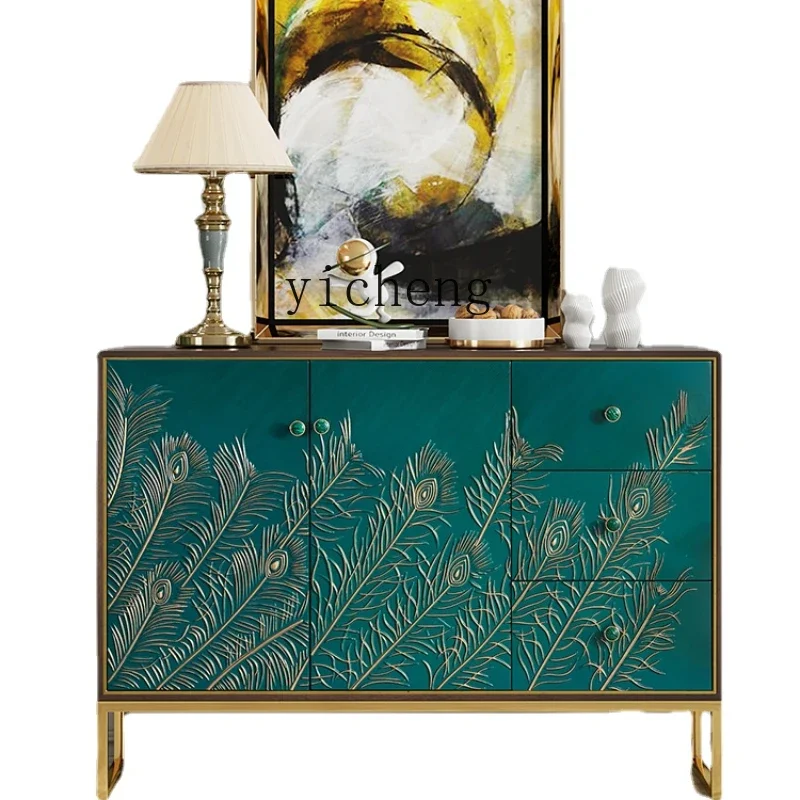 Входной шкаф ZC домашний интегрированный из массива дерева для прихожей