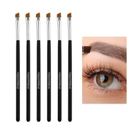 2pcs eyebrow brush single beveled wooden handle eye powder foundation makeup juego de brochas de maquillaje para ojos
