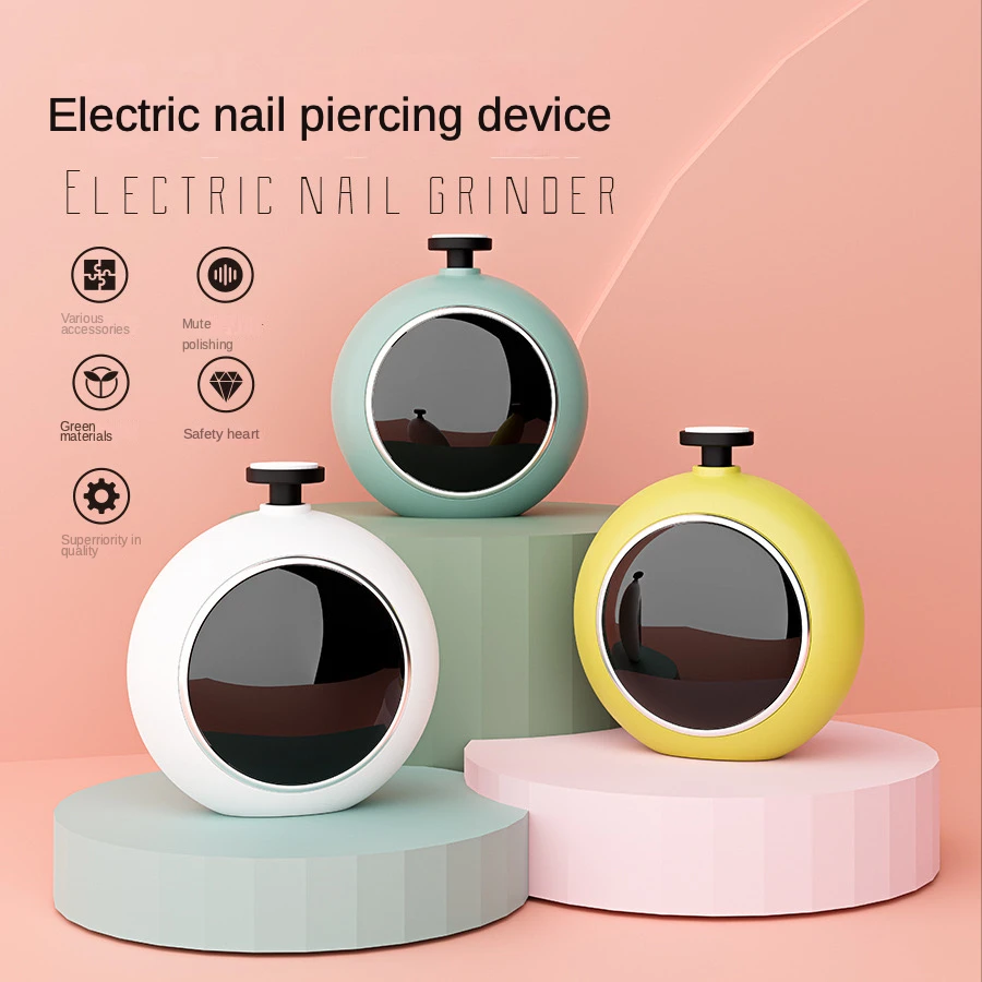 Baby Adult Electric Nail Trimmer Home Nail Polish Tools Care Kit Nail Art Set Easy Trim Newborn Nail File Scissors