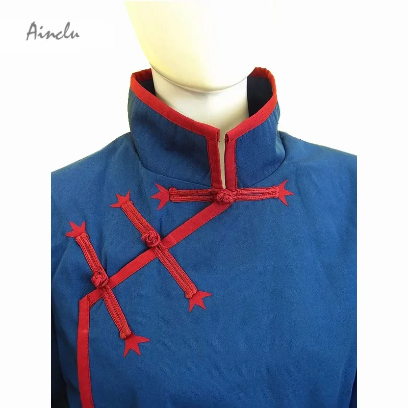 Ainclu Бесплатная доставка Черный дворецкий Kuroshitsuji Lau Blue Cheongsam детский карнавальный