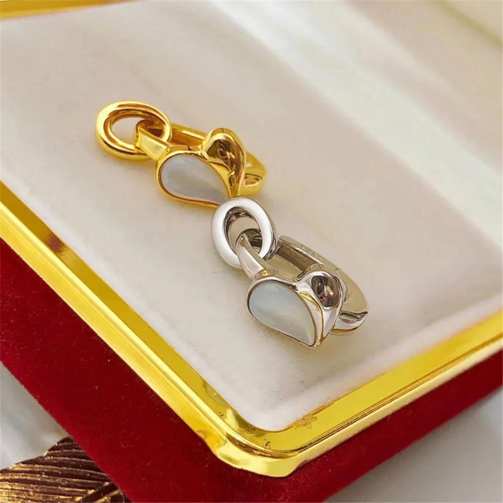 

Застежка из серебра 925 пробы с фианитом, фурнитура «сделай сам» для изготовления бижутерии, аксессуары для серебра/золота, металлические застежки