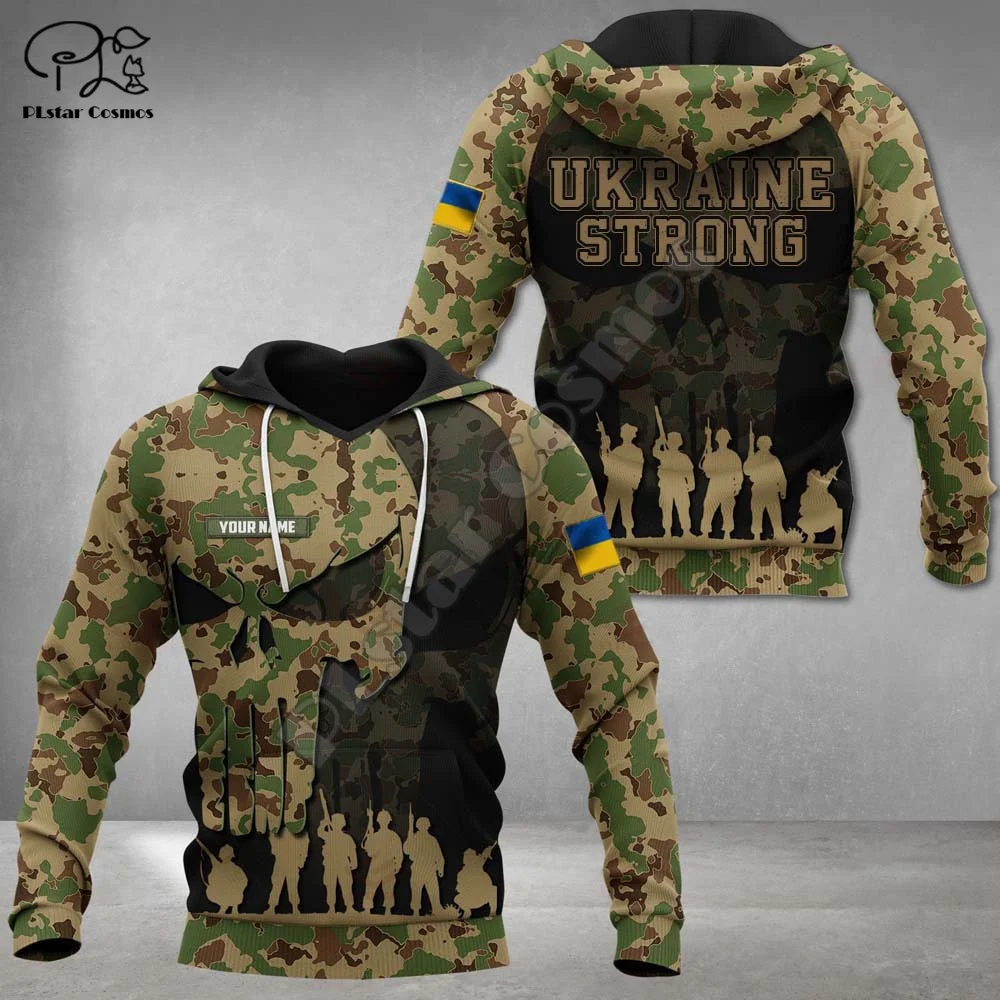 

Country Flag Ukraine Army Camo Soldier Ukrainian Pullover Tracksuit 3DPrint Men/Women Harajuku Casual Funny Jacket Hoodies 3X