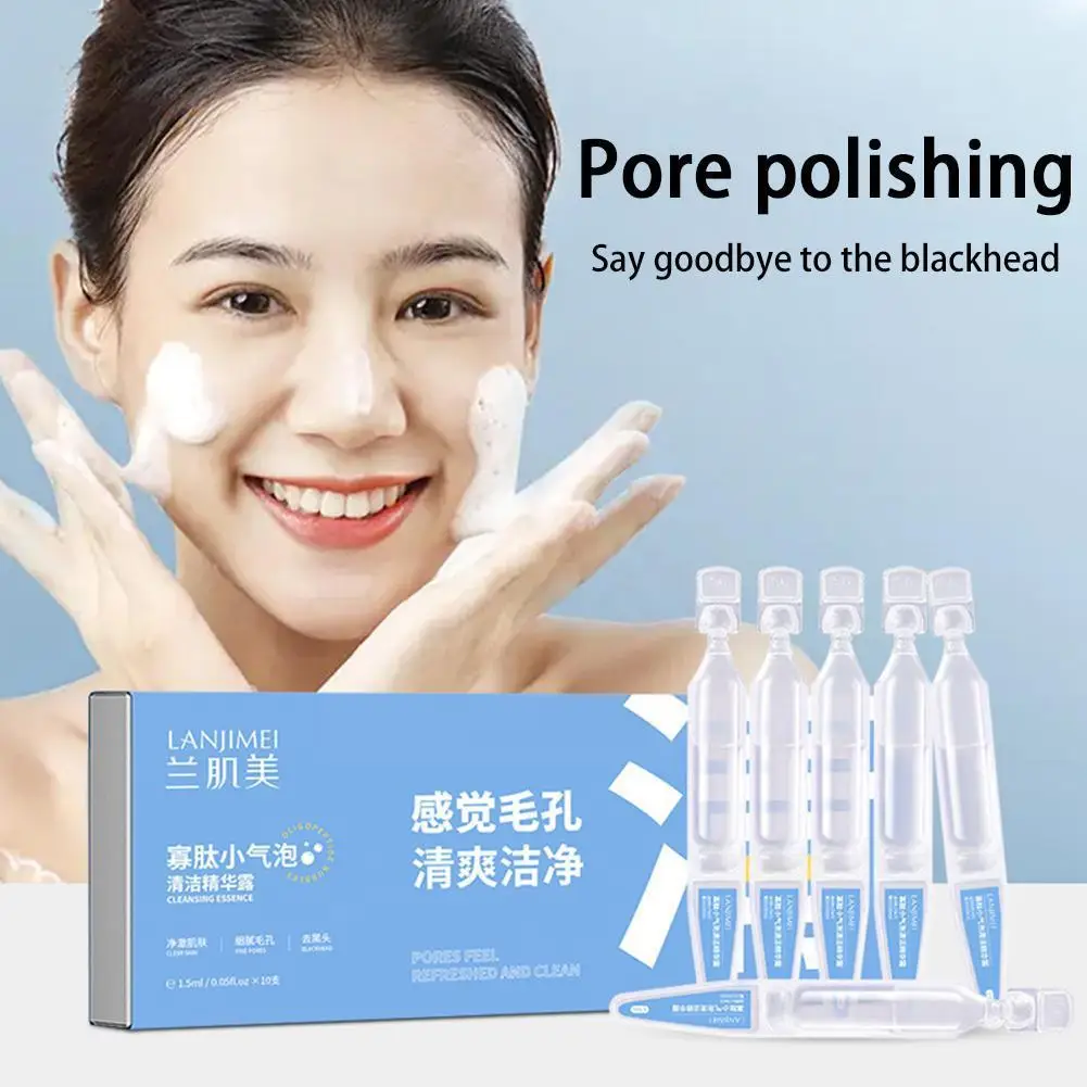 

Oligopeptide Small Bubble Cleansing Essence Shrinks Controls And Pores Relieves Removes Repairs Blackheads Dryness Oil Tigh W7u9