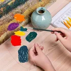 Прозрачная акриловая палитра, палитра для смешивания художественных красок, для очистки акварели, Лоток Палитра для пигментов, инструмент для рисования масляная акварельная картина