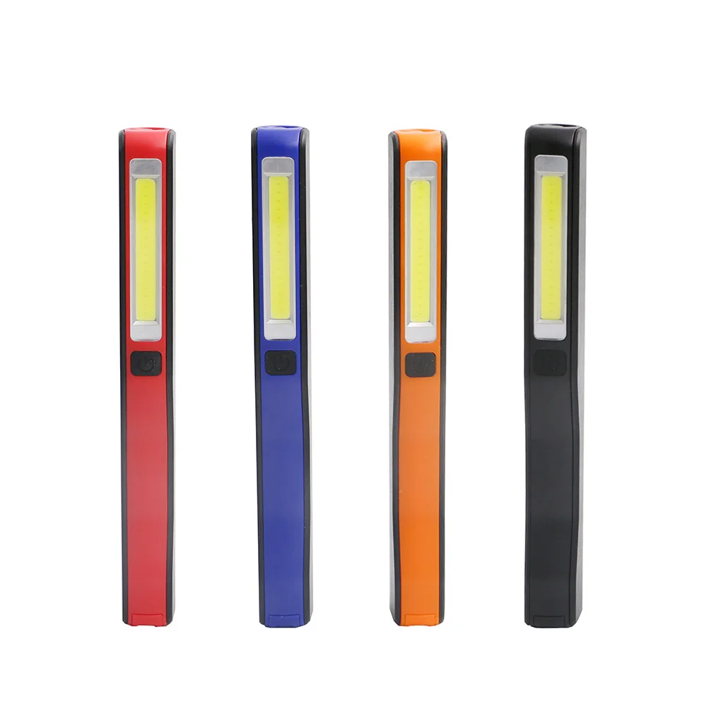 

Work Pen Light COB LED Flashlight Battery Operated Attachable Clip Lamp