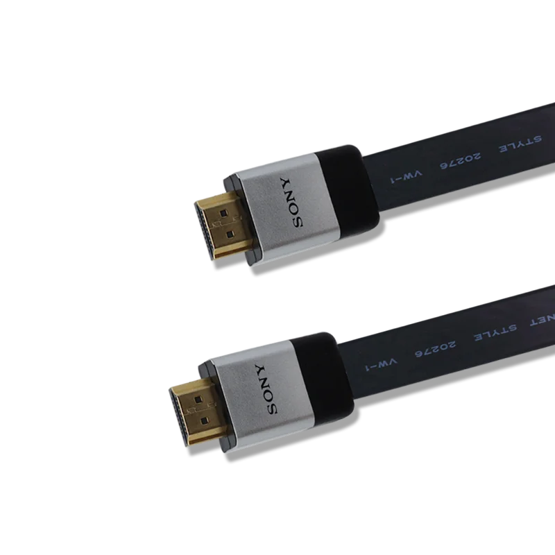 

2.0 version 19+1 flat wire aluminum head High Speed DMI Cable for Xiaomi Mi Box PS4 HDMI Splitter 2m 3m Gold Plated Port 4K HDMI