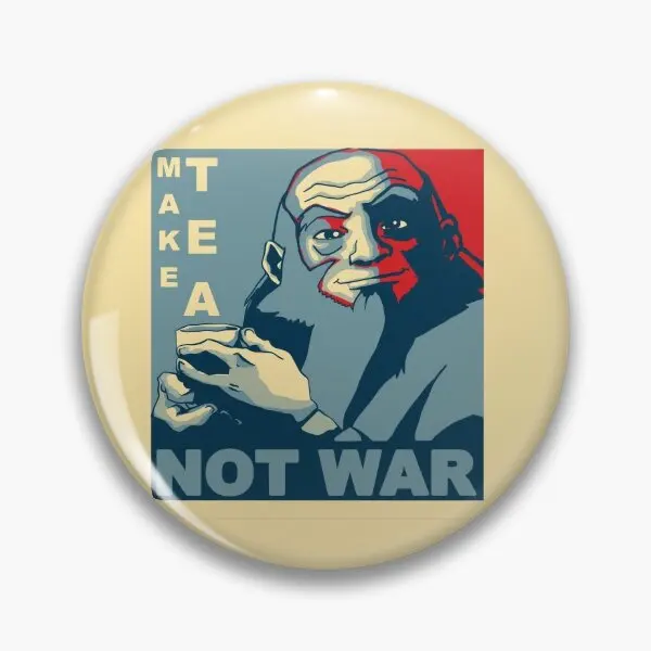 Iroh Make Tea Not War Мягкая булавка на пуговицах Симпатичная брошь лацкане Значок