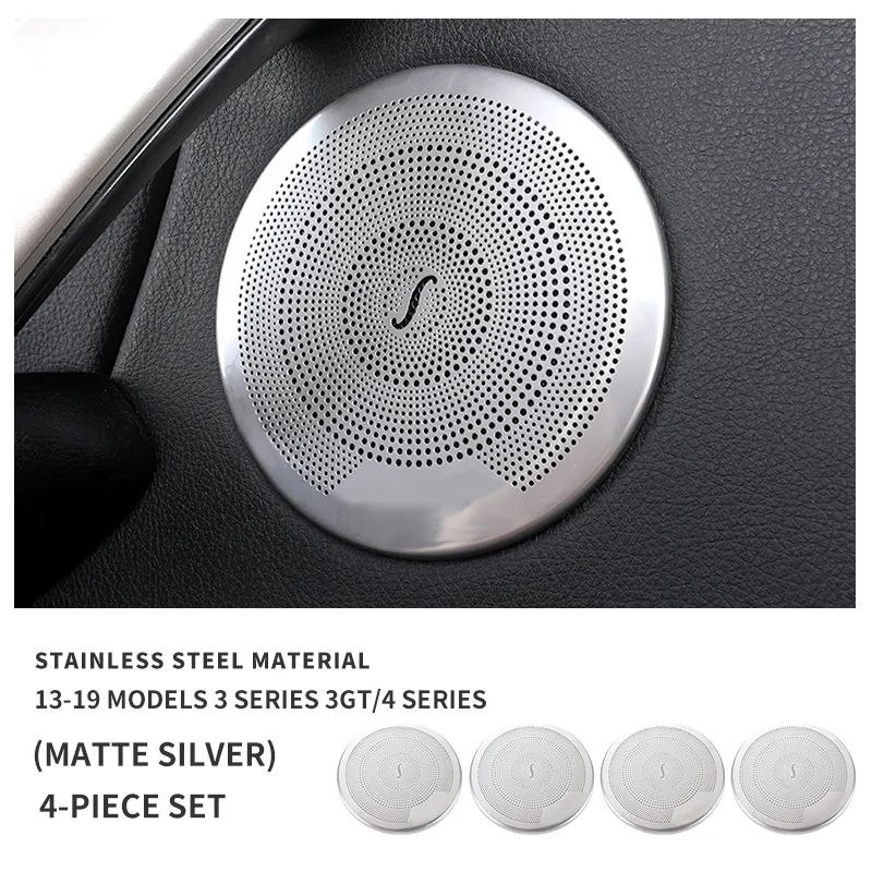 

Для BMW F30 F32 F33 F36 3 4 серии 3GT 2013-2019 нержавеющая сталь автомобильная дверь аудио динамик крышка отделка рамка аксессуары для интерьера