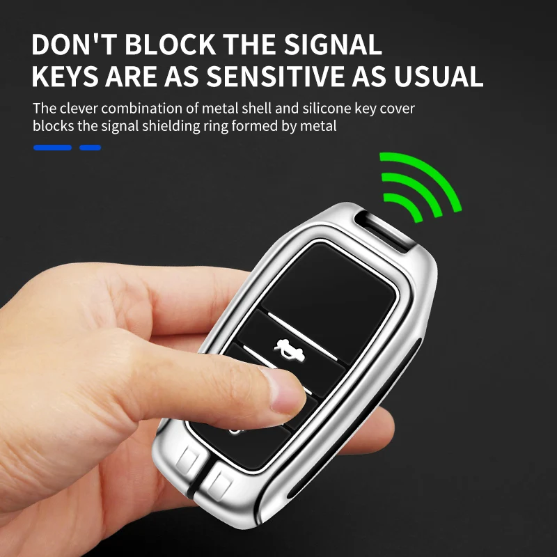 Металлический чехол для смарт-ключа автомобиля ключа Toyota Alphard VELLFIRE Previa RAV4 Hilux Fortuner