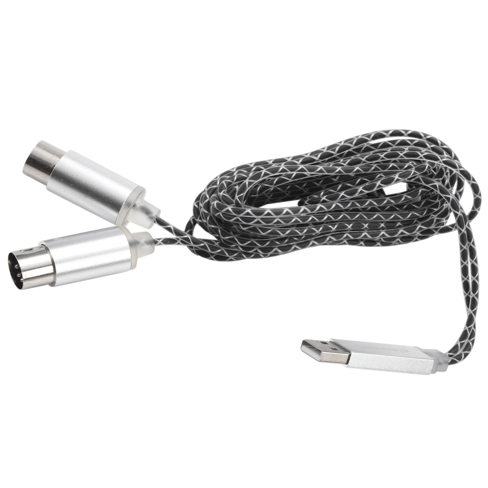 Переходник с миди-кабеля на USB, профессиональный интерфейс средней длины с индикатором, чип обработки FTP, металлический корпус