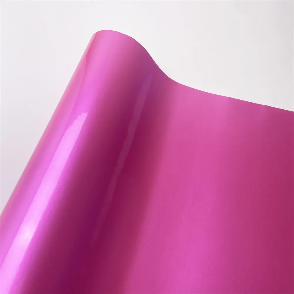 

Виниловая пленка для автомобиля Pink Candy, ультра глянцевая металлическая автомобильная клейкая виниловая наклейка на автомо...