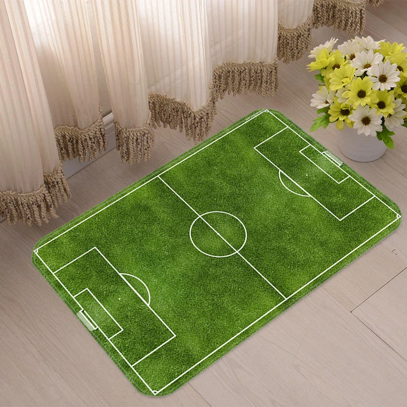 

Football Field funny Carpet Welcome Home Balcony Decorations Mat for Hallway Kitchen Decoration Doormat Entrance Door Bath