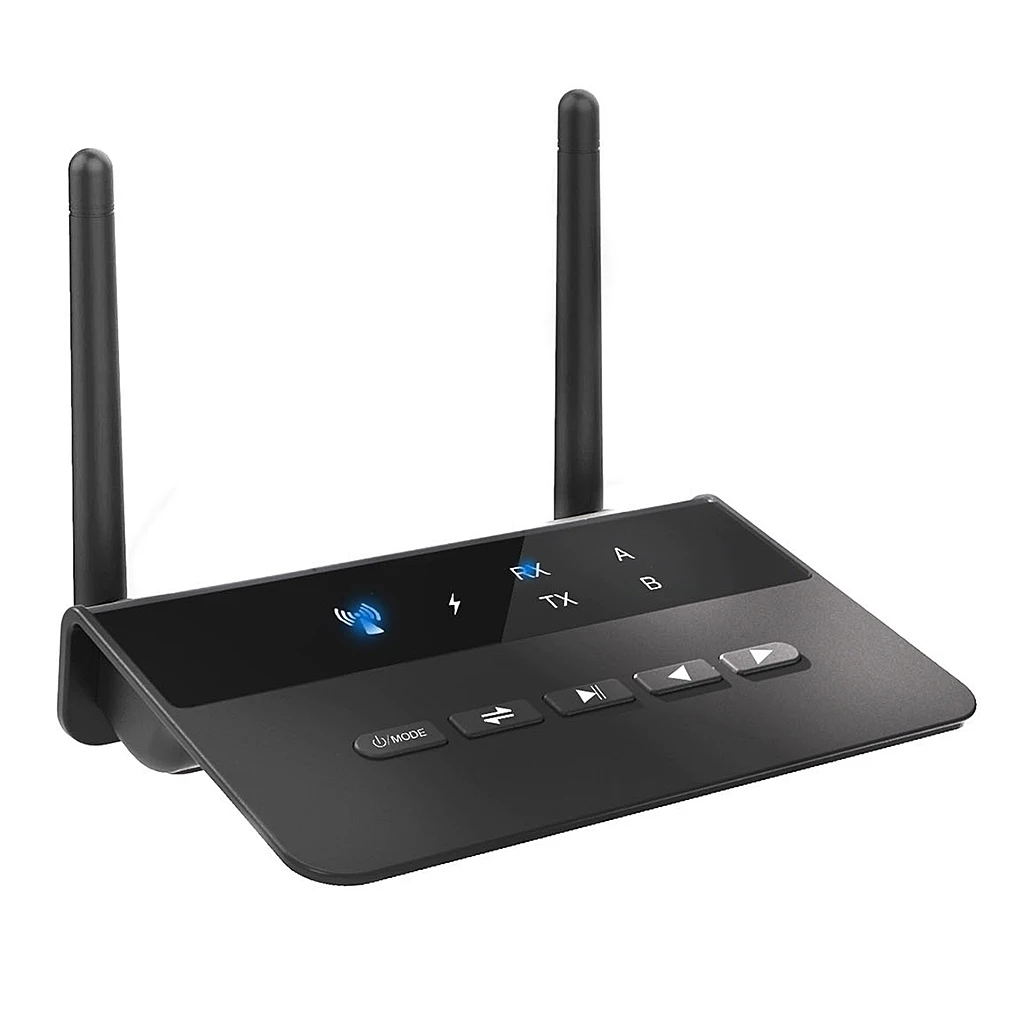 

Приемник-передатчик с антенной для компьютерных наушников и динамиков 3,5 мм AUX Bluetooth-совместимый адаптер с низкой задержкой