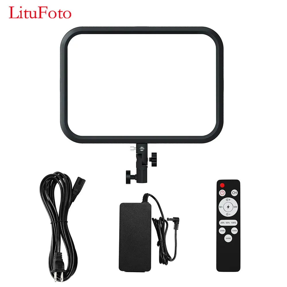 

LituFoto L30 Video Light 45W Photography Lamp Portable Panel Lights for Live Streaming Camera Shooting Support Remote Control