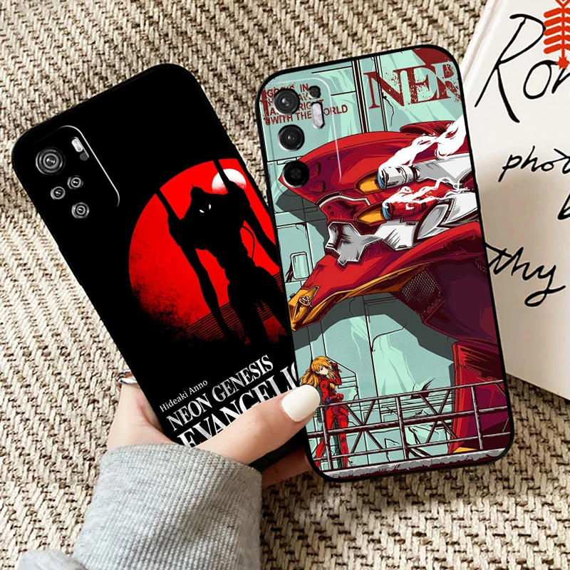 

Neon Genesis Evangelion EVA Phone Case For Xiaomi Redmi Note 10 10S 10T 9 9S 9T 5G For Redmi 10 9 9T 9A 9C Case Coque TPU Soft