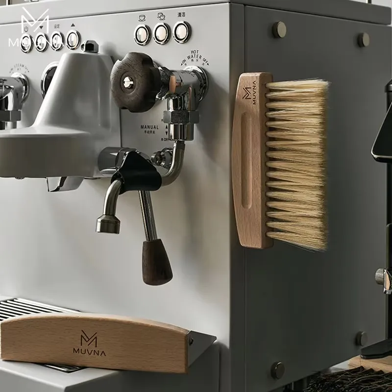 Набор чистящих щеток MUVNA для эспрессо щетка с деревянной ручкой и пылесборник