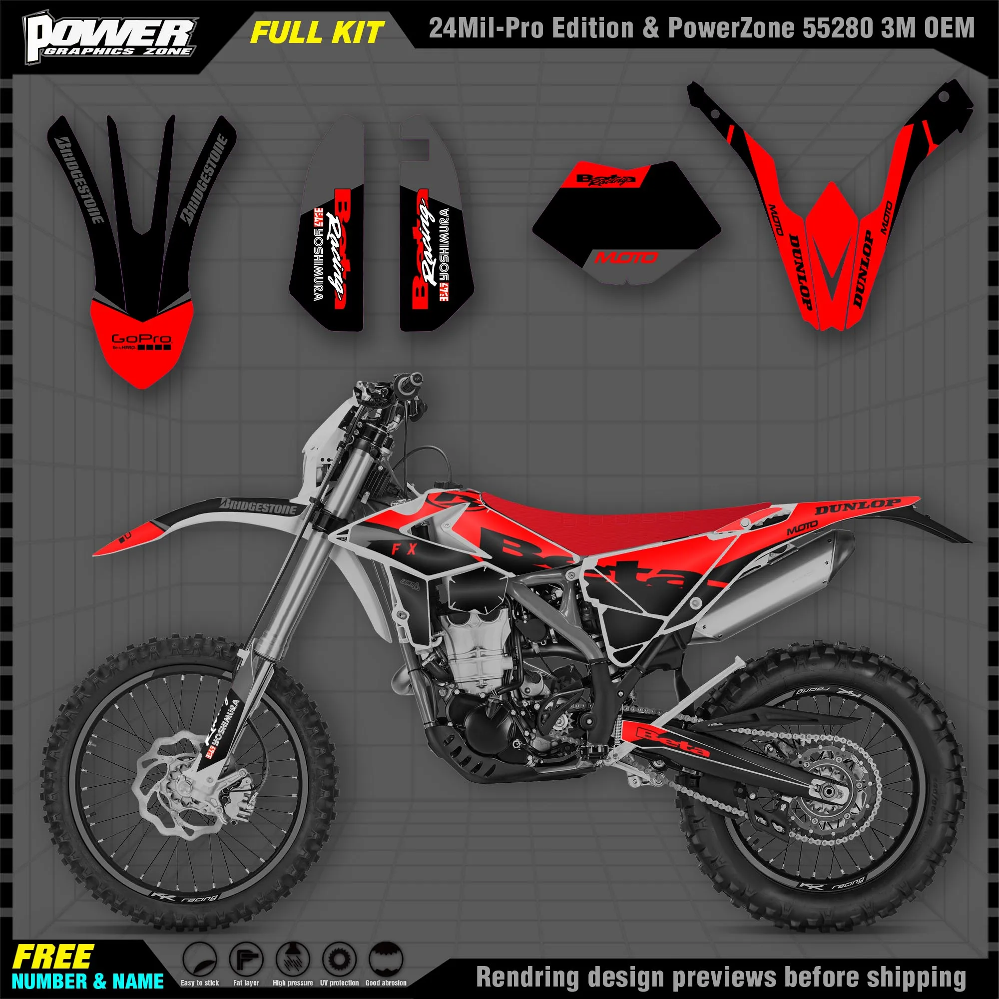 

PowerZone Custom Team Graphic Decal & Sticker Kit For BETA 2018 2019 RR RR-S 125 200 250 300RR 350 390 430 480 RR-S RX 005