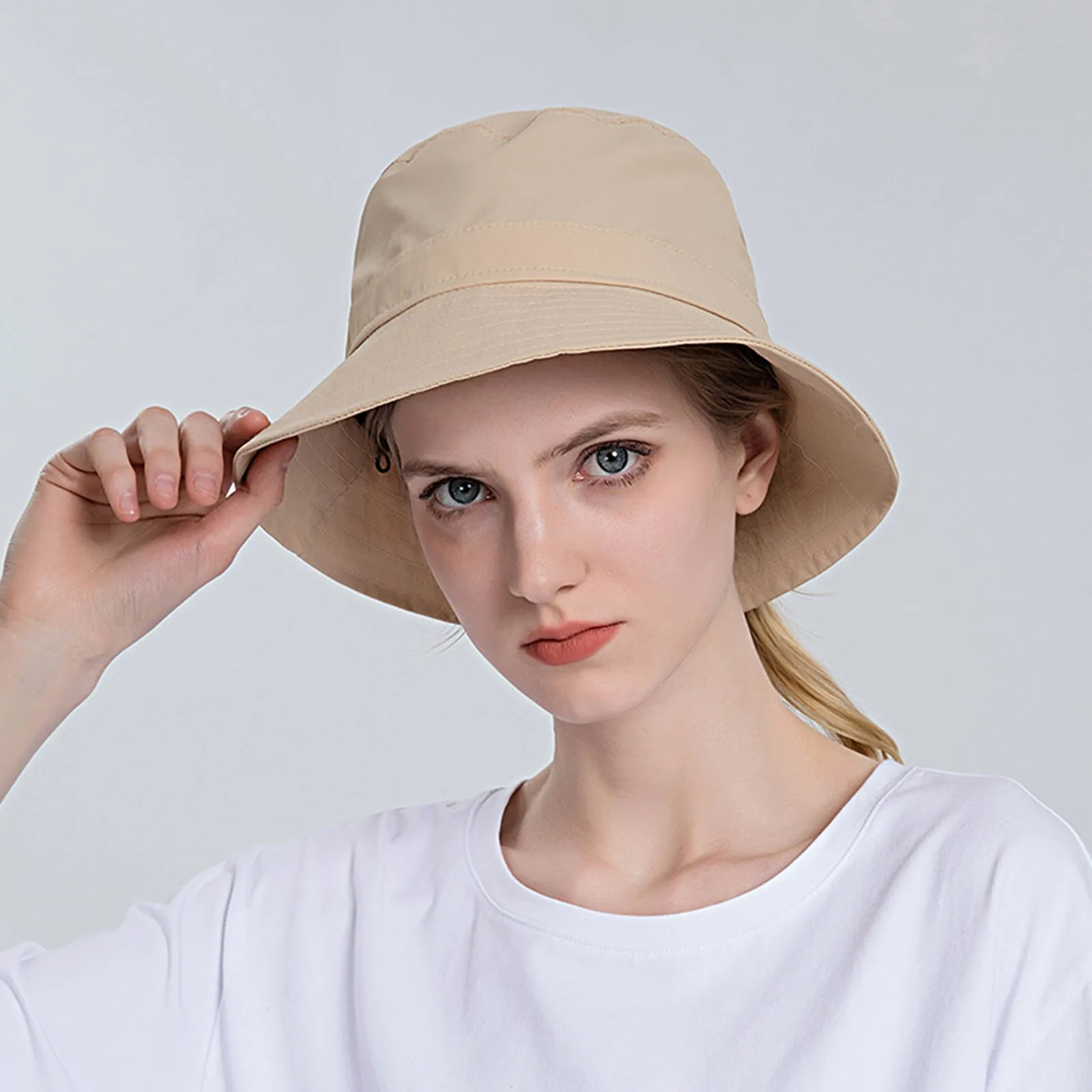 

Lack of Color Bucket Hat Women Sun Hat Wide Brim Protection Beach Hat Adjustable Lack of Color Bucket Hat Matching Bucket Hats