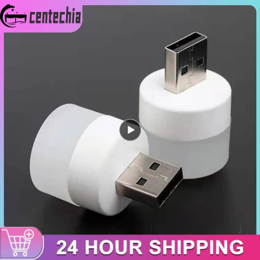 

Night Light Usb Mini Led Desk Lamp Bulb Small Round Reading Rechargeable Book Lights Desk Power Bank Charging