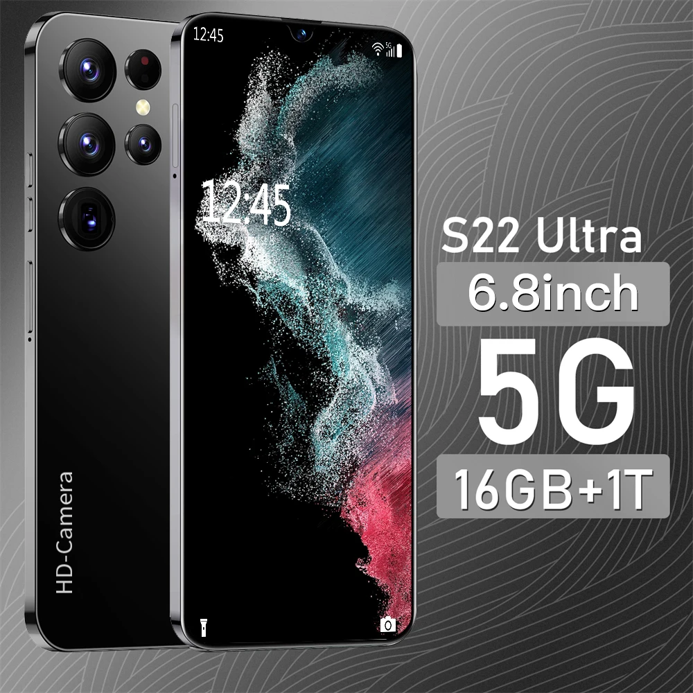 

Смартфон S22 на Android 12, экран 2022 дюйма, две Sim-карты