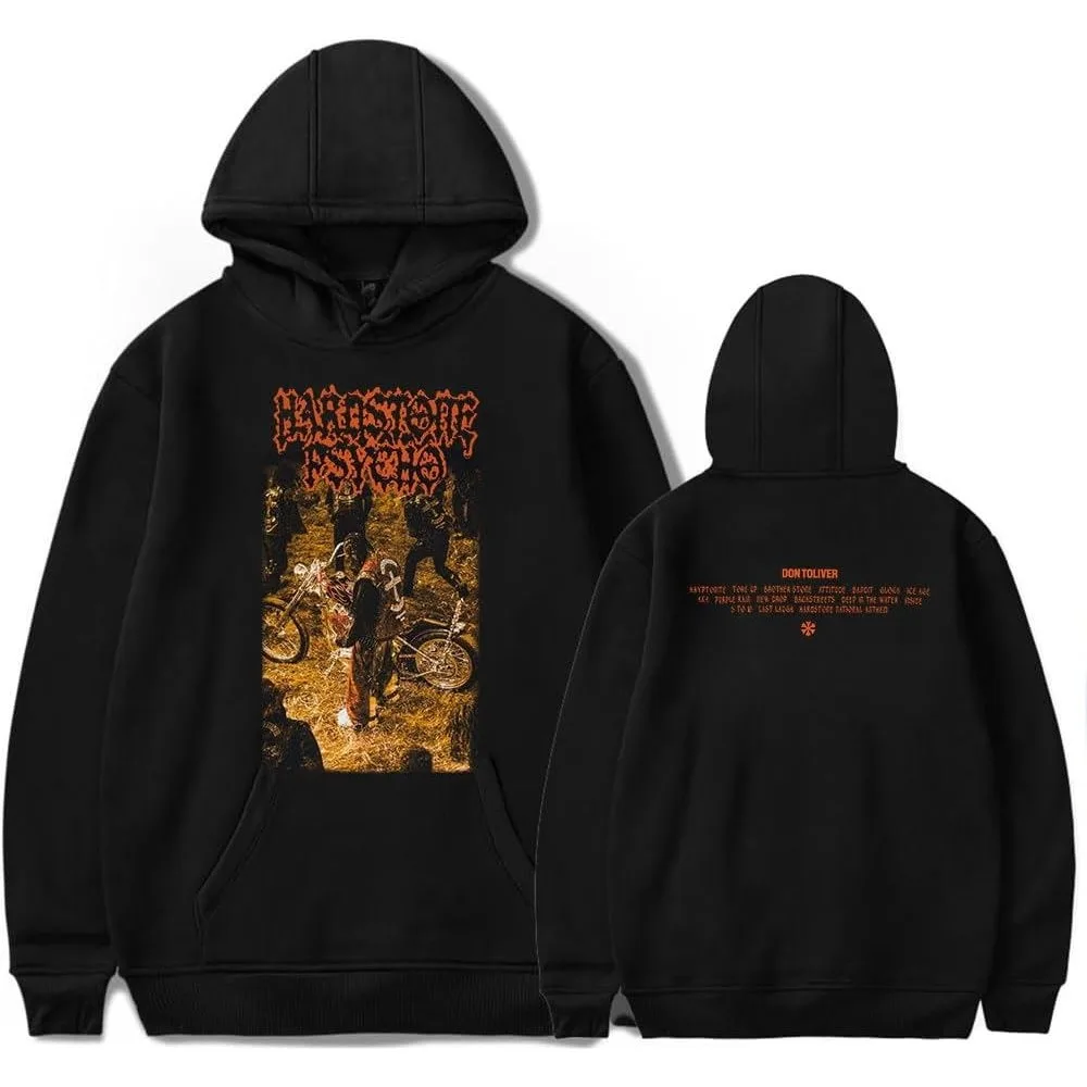 Don Toliver Hardstone Psycho Merch Толстовка с капюшоном для женщин и мужчин длинными рукавами