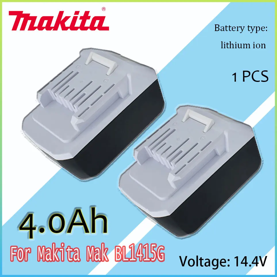

14.4V 4.0AH Makita Rechargeable Li-Ion Battery For Makita Mak BL1415G BL1413G BL1460G DC18WA UH480D UH520D UM165D UR140D DMR106