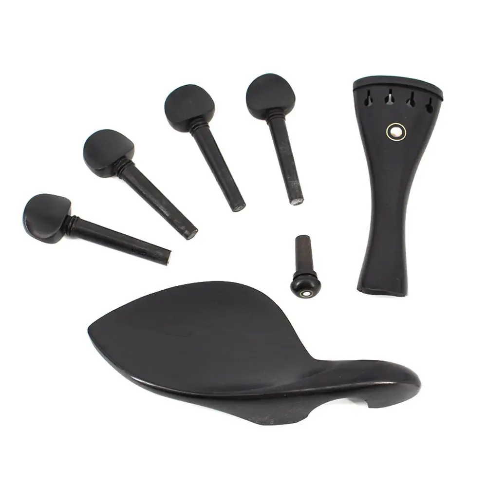 

Ebony 4/4 violin accessories Ebony pull plate Tuning shaft Ebony cheek drag set