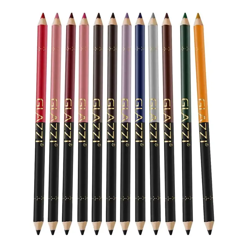 

Smudge Proof Eyeliner Pencil Women 12 Colors Longwearing Eye Pencil Set 12-Hour Sweatproof Eye Liner Pencil Waterproof Eye Liner