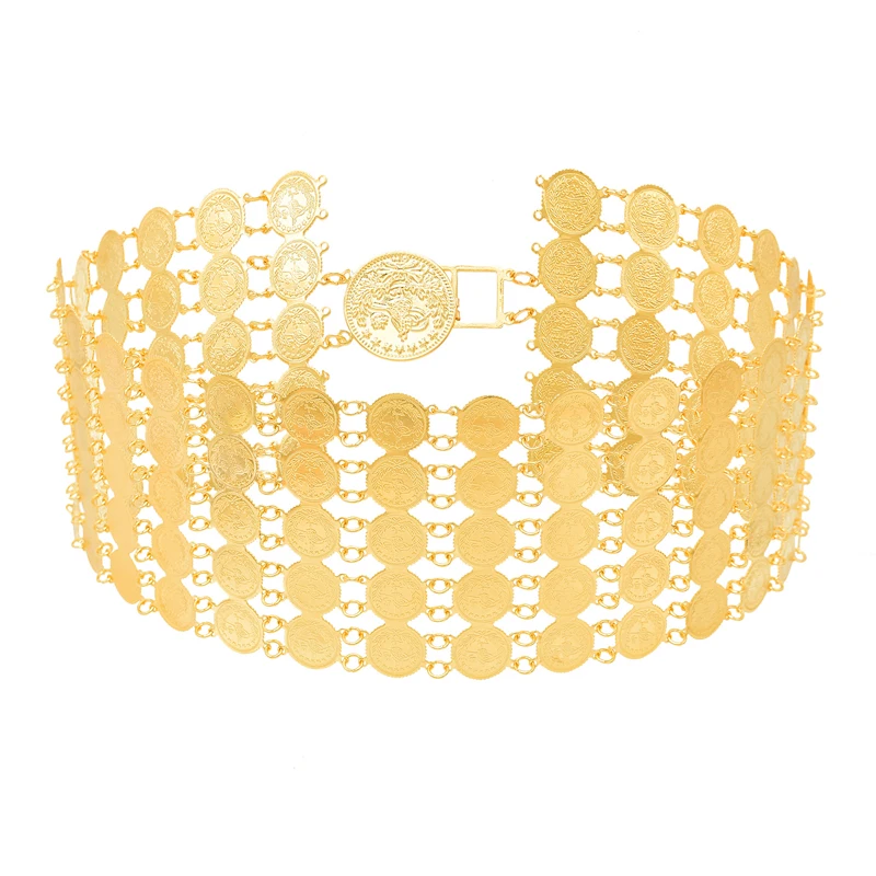 

Золотые подвески, женские цепочки для тела в стиле бохо, искусственные монеты, резная танцевальная Сексуальная цепочка на талию, богемные ж...