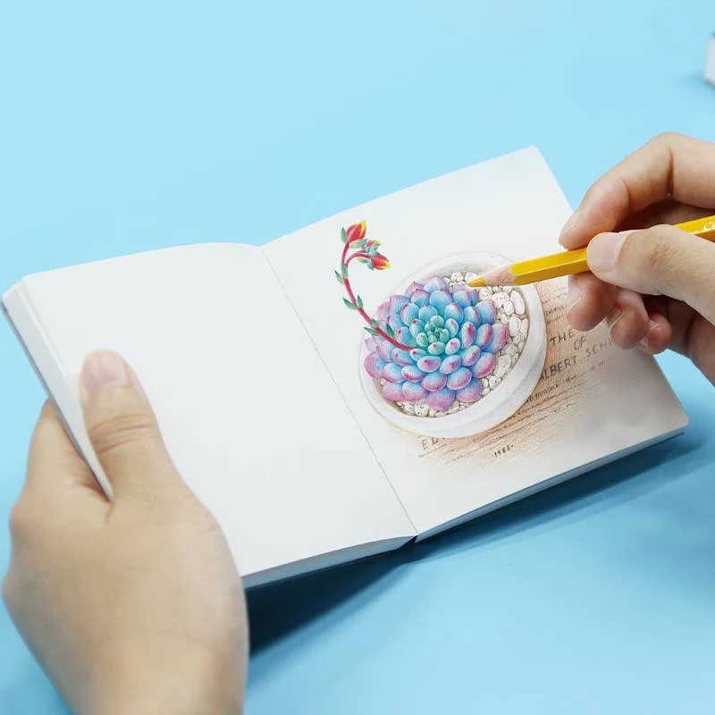 Cena 50 Arkuszy Kieszonkowy Papier Do Malowania Szkicownik Do Szkicu Kolorowy Ołówek Pióro Artystyczne Rysunek Szkolne