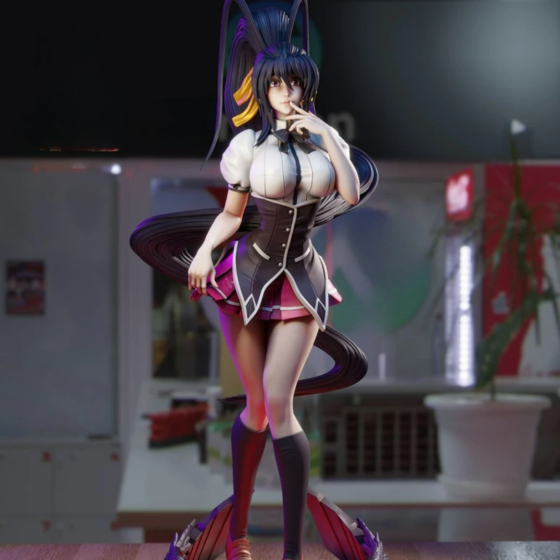 Фото 3-стильный игровой персонаж Akeno Himejima, модель с 3D принтом в разобранном виде, неокрашенная на заказ головоломка NSFW GK, комплект фигурок T_0184 №4