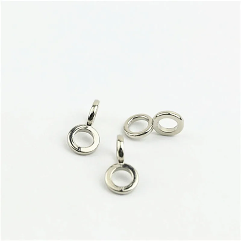 30pcs 8-shaped Gourd Buckle Round O Ring Connection Clasp DIY Bag Chain Hook Key O Rings Pendant Hang Buckles