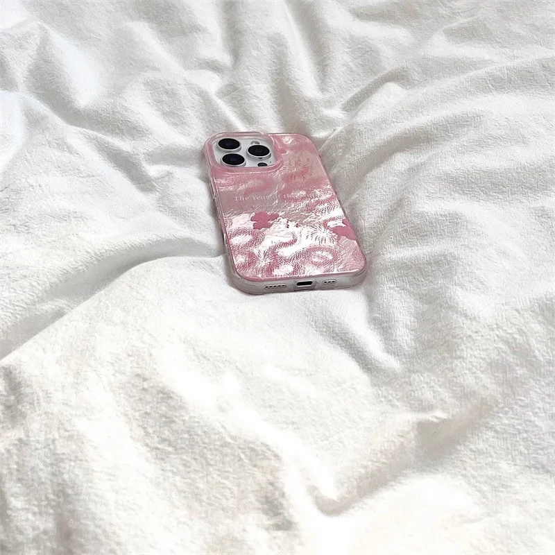 Фото Чехол для телефона Whirlpool с узором IND Pink Fireworks Lucky Cloud Snake для iPhone 11, 12, 13, 14, 15, 16 pro max №4