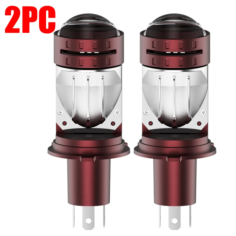 

H4 Bi LED-объектив проектора Светодиодная лампа автомобильной фары 4000000LM 2500W CANBUS Turbo Автоматическая лампа H4 Лампа противотуманной фары с высоким и низким освещением 12-60V