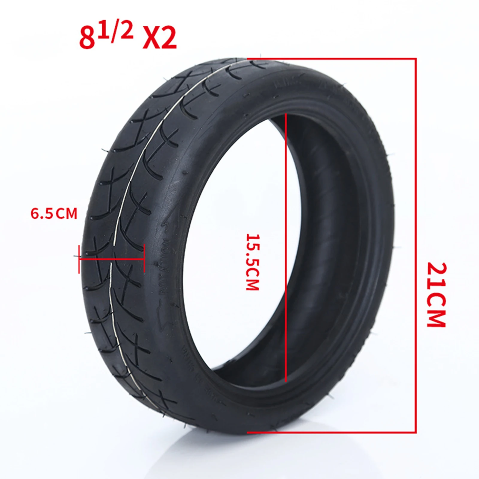 

1 Pair Inner Tube / Outer Tire 8.5inch 81/2x2 Tire Rubber Replacement Bent Nozzle Pro Front Rear Replacement Tyre